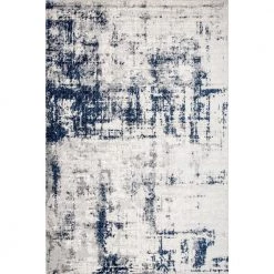 Madalynn Modern Silver 8 ft. x 10 ft. Abstract Indoor Area Rug by nuLOOM
