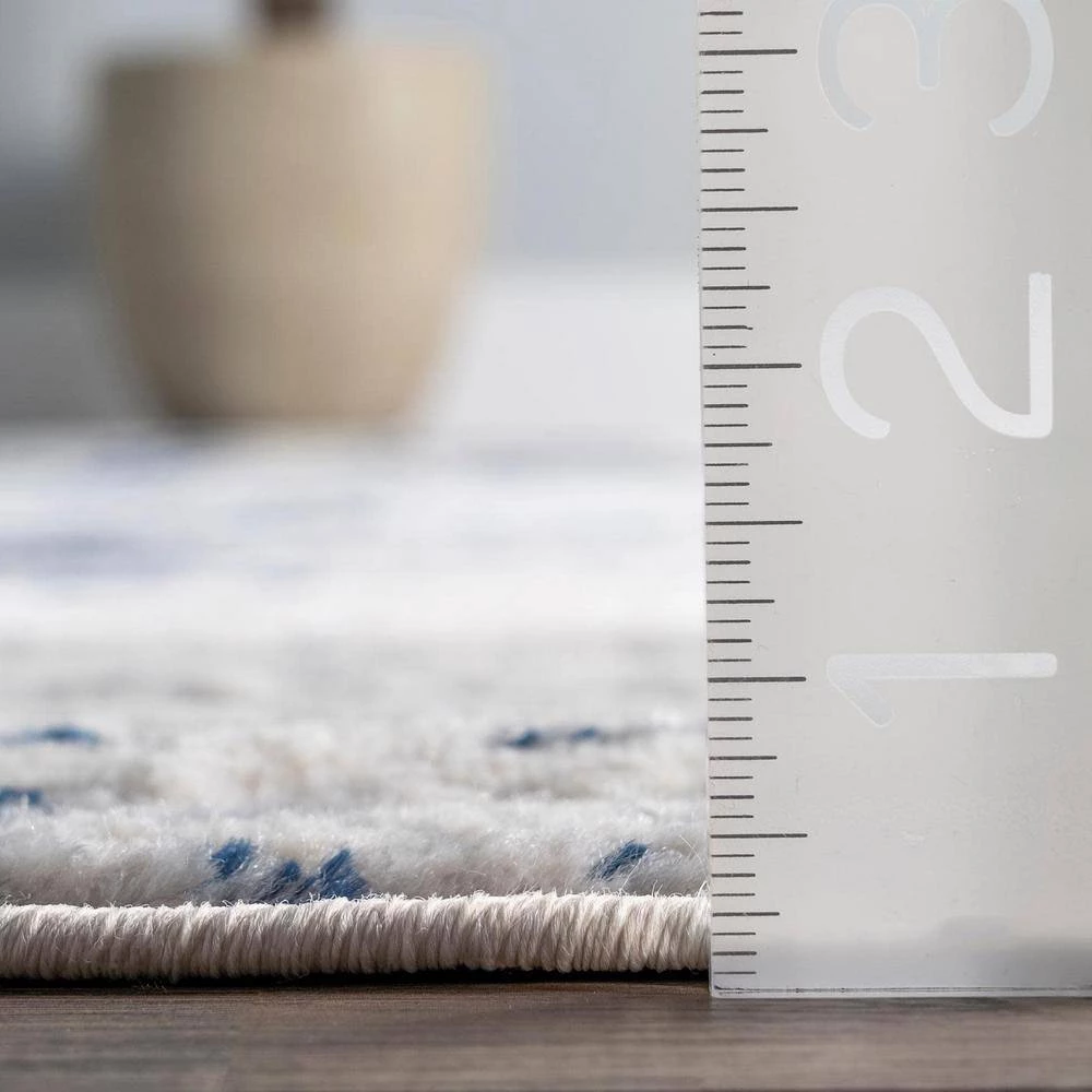 Madalynn Modern Silver 8 ft. x 10 ft. Abstract Indoor Area Rug by nuLOOM 8 Madalynn Modern Silver 8 ft. x 10 ft. Abstract Indoor Area Rug by nuLOOM - Image 8