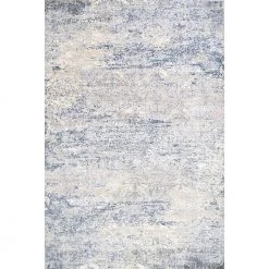 Twilight Tribal Distressed Silver 10 ft. x 14 ft. Indoor Area Rug by nuLOOM