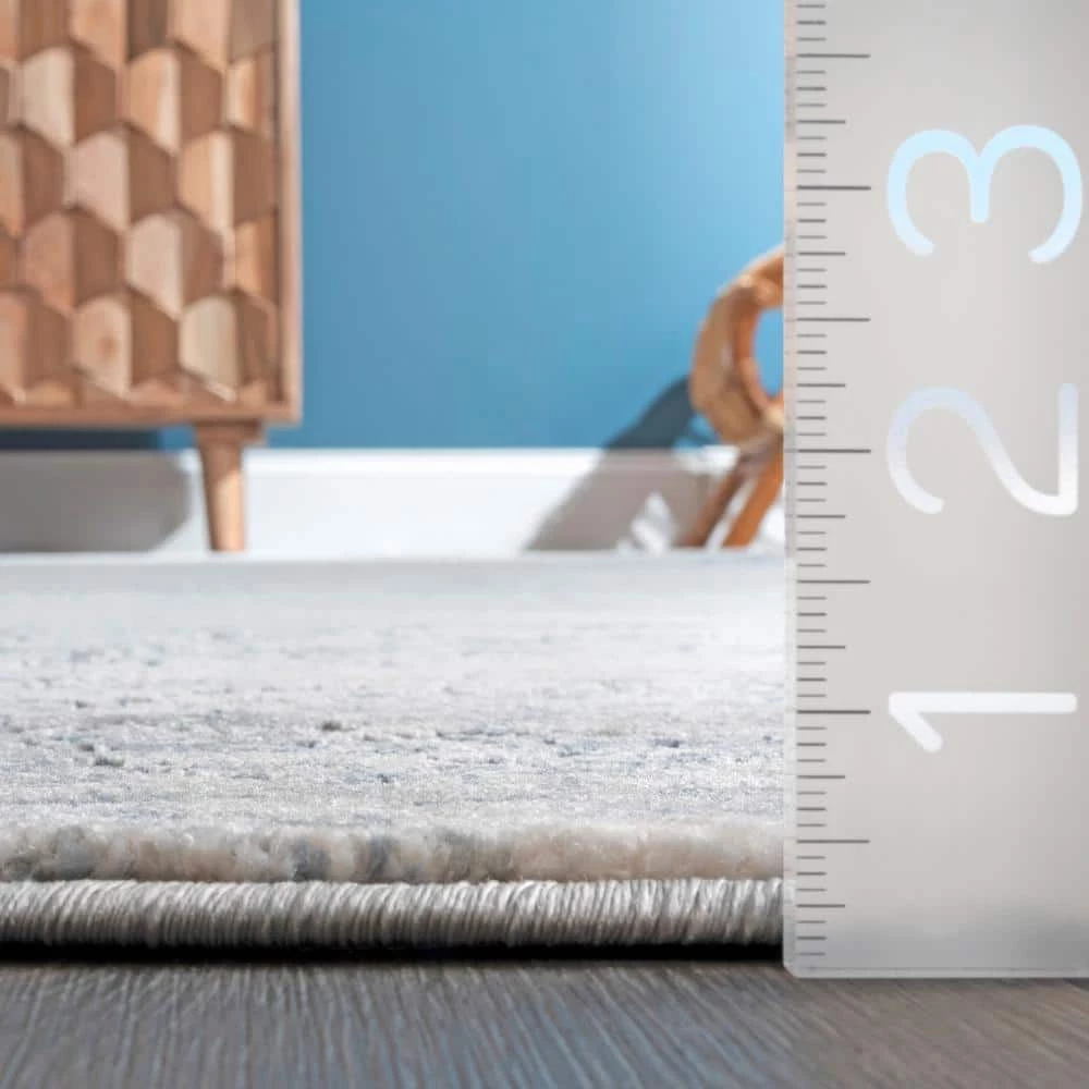 Twilight Tribal Distressed Silver 10 ft. x 14 ft. Indoor Area Rug by nuLOOM 8 Twilight Tribal Distressed Silver 10 ft. x 14 ft. Indoor Area Rug by nuLOOM - Image 8