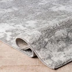 Francis Cloud Abstract Silver 8 ft. x 10 ft. Area Rug by nuLOOM -nuLOOM Sales Store silver nuloom area rugs mepn05a 8010 44 1000