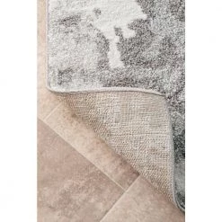 Francis Cloud Abstract Silver 8 ft. x 10 ft. Area Rug by nuLOOM -nuLOOM Sales Store silver nuloom area rugs mepn05a 8010 76 1000