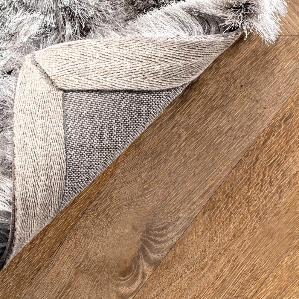 Latonia Silken Shag Silver 12 ft. x 15 ft. Indoor Area Rug by nuLOOM 6 Latonia Silken Shag Silver 12 ft. x 15 ft. Indoor Area Rug by nuLOOM - Image 6