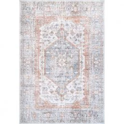 Jacquie Vintage Floral Silver 9 ft. x 12 ft. Area Rug by nuLOOM