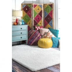 Gynel Solid Shag Snow White 8 ft. x 10 ft. Area Rug by nuLOOM 11 Gynel Solid Shag Snow White 8 ft. x 10 ft. Area Rug by nuLOOM -nuLOOM Sales Store snow white nuloom kids rugs ozas01a 8010 1d 1000