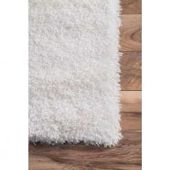 Gynel Solid Shag Snow White 8 ft. x 10 ft. Area Rug by nuLOOM 12 Gynel Solid Shag Snow White 8 ft. x 10 ft. Area Rug by nuLOOM -nuLOOM Sales Store snow white nuloom kids rugs ozas01a 8010 fa 1000
