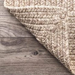 Lefebvre Casual Braided Tan 5 ft. x 8 ft. Indoor/Outdoor Area Rug by nuLOOM -nuLOOM Sales Store tan nuloom outdoor rugs hjfv01g 508 1d 1000