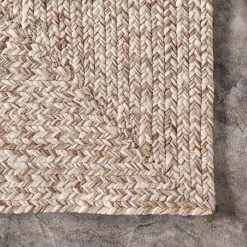 Lefebvre Casual Braided Tan 5 ft. x 8 ft. Indoor/Outdoor Area Rug by nuLOOM -nuLOOM Sales Store tan nuloom outdoor rugs hjfv01g 508 4f 1000