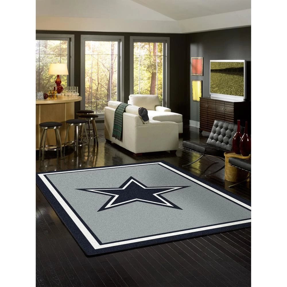 NFL 4 ft. x 6 ft. Dallas Cowboys spirit rug by MILLIKEN 2 NFL 4 ft. x 6 ft. Dallas Cowboys spirit rug by MILLIKEN - Image 2