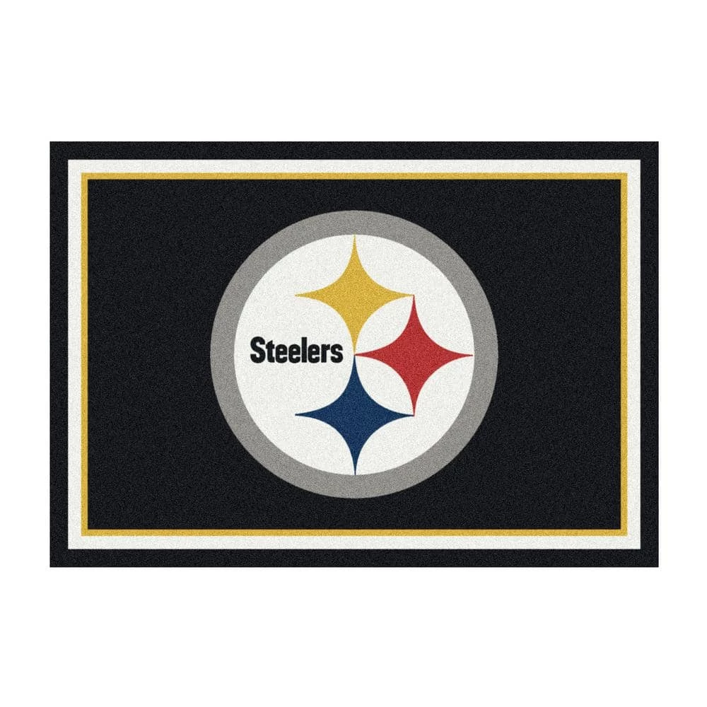 NFL 4 ft. x 6 ft. Pittsburg Steelers spirit rug by MILLIKEN 1 NFL 4 ft. x 6 ft. Pittsburg Steelers spirit rug by MILLIKEN