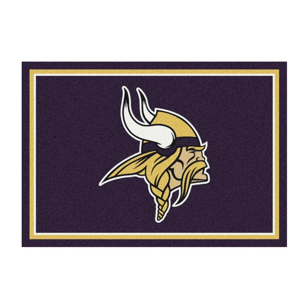 NFL 4 ft. x 6 ft. Minnesota Vikings spirit rug by MILLIKEN 1 NFL 4 ft. x 6 ft. Minnesota Vikings spirit rug by MILLIKEN