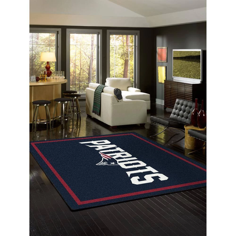 NFL 4 ft. x 6 ft. New England Patriots spirit rug by MILLIKEN 2 NFL 4 ft. x 6 ft. New England Patriots spirit rug by MILLIKEN - Image 2