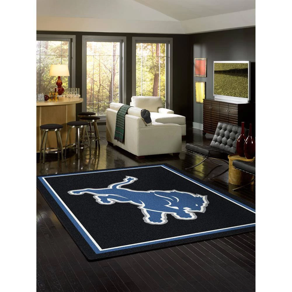 NFL 4 ft. x 6 ft. Detroit Lions spirit rug by MILLIKEN 2 NFL 4 ft. x 6 ft. Detroit Lions spirit rug by MILLIKEN - Image 2