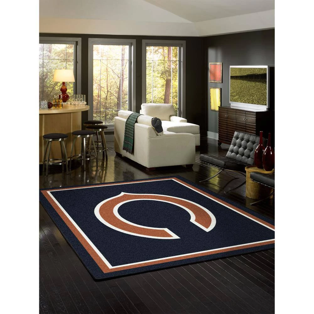 NFL 4 ft. x 6 ft. Chicago Bears spirit rug by MILLIKEN 2 NFL 4 ft. x 6 ft. Chicago Bears spirit rug by MILLIKEN - Image 2