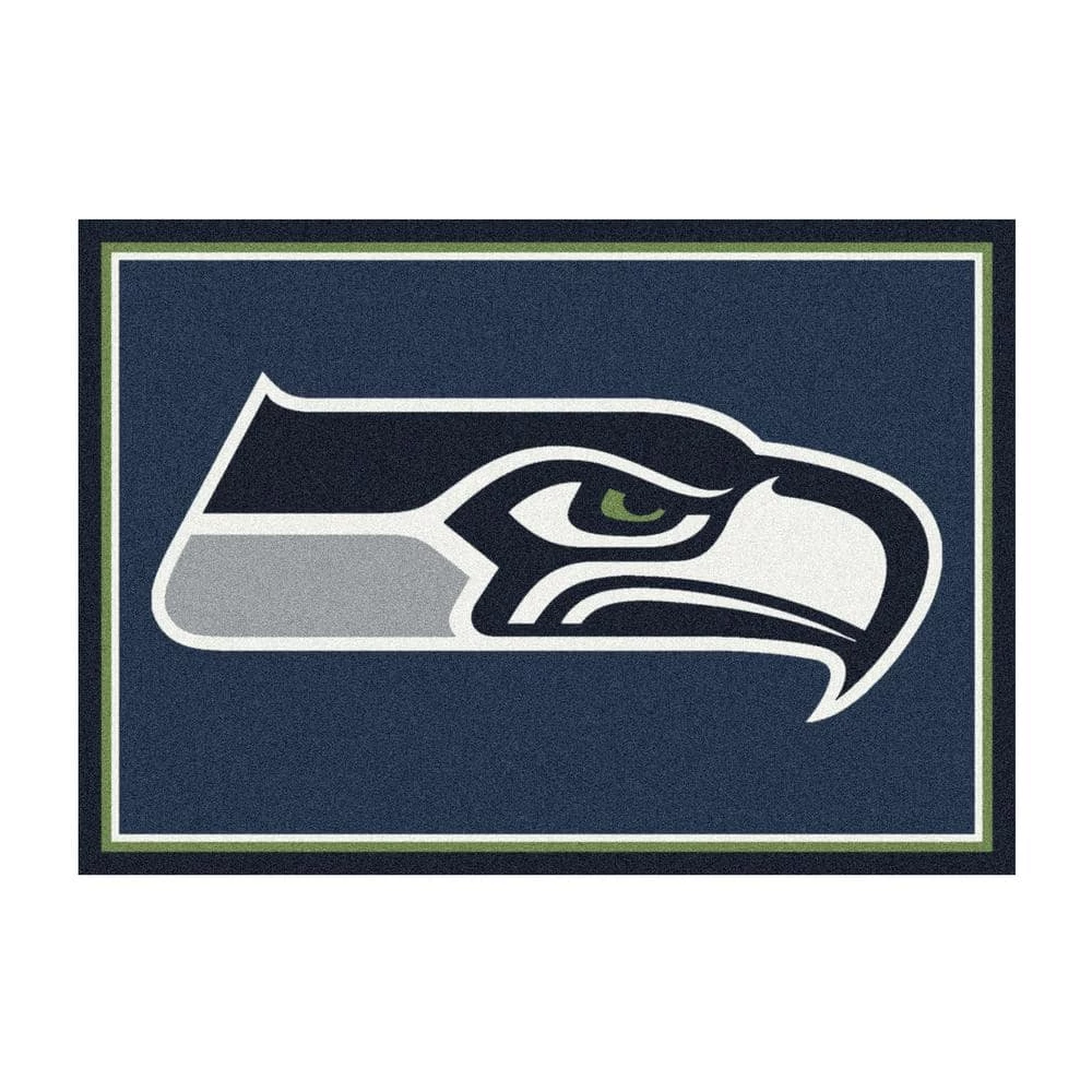 NFL 4 ft. x 6 ft. Seahawks spirit rug by MILLIKEN 1 NFL 4 ft. x 6 ft. Seahawks spirit rug by MILLIKEN