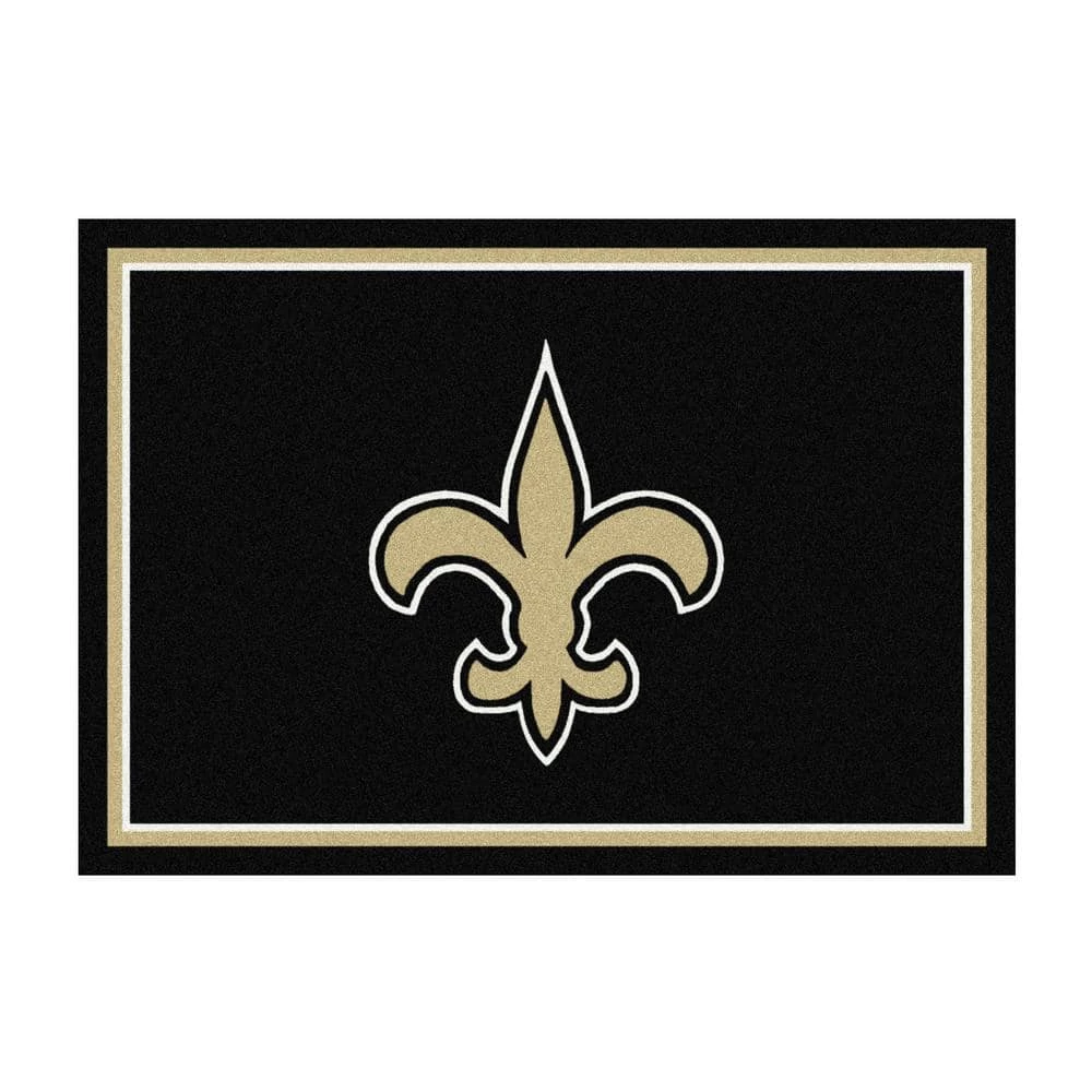 NFL 4 ft. x 6 ft. New Orleans Saints spirit rug by MILLIKEN 1 NFL 4 ft. x 6 ft. New Orleans Saints spirit rug by MILLIKEN