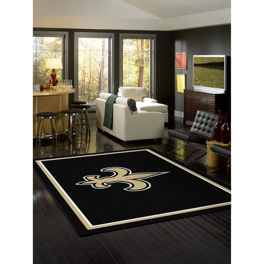 NFL 4 ft. x 6 ft. New Orleans Saints spirit rug by MILLIKEN 2 NFL 4 ft. x 6 ft. New Orleans Saints spirit rug by MILLIKEN - Image 2