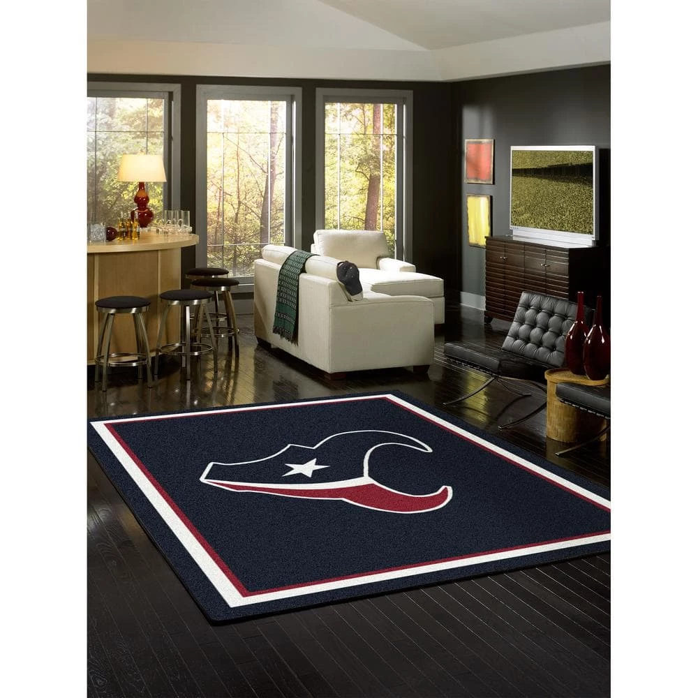 NFL 4 ft. x 6 ft. Houston Texans spirit rug by MILLIKEN 2 NFL 4 ft. x 6 ft. Houston Texans spirit rug by MILLIKEN - Image 2