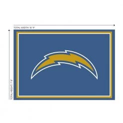 NFL 4 ft. x 6 ft. Los Angeles Chargers spirit rug by MILLIKEN