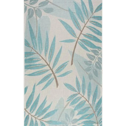 Trudy Art Deco Leaves Turquoise 5 ft. x 8 ft. Indoor/Outdoor Area Rug by nuLOOM 7 Trudy Art Deco Leaves Turquoise 5 ft. x 8 ft. Indoor/Outdoor Area Rug by nuLOOM -nuLOOM Sales Store turquoise nuloom outdoor rugs ocav05b 53076 64 1000