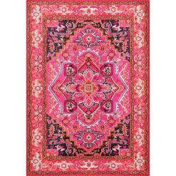 Mackenzie Persian Medallion Violet Pink 8 ft. x 11 ft. Area Rug by nuLOOM