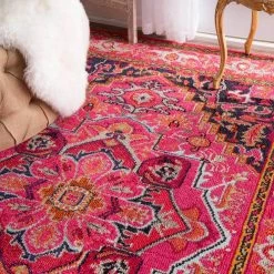 Mackenzie Persian Medallion Violet Pink 8 ft. x 11 ft. Area Rug by nuLOOM 13 Mackenzie Persian Medallion Violet Pink 8 ft. x 11 ft. Area Rug by nuLOOM -nuLOOM Sales Store violet pink nuloom area rugs kkcb10a 710011 c3 1000