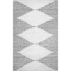 Romina Diamond Stripes Machine Washable White 8 ft. x 10 ft. Indoor Area Rug by nuLOOM